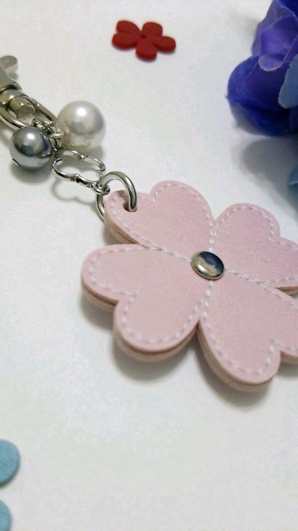 【 再販売 】Flower  Key  holder  A  silver 2枚目の画像