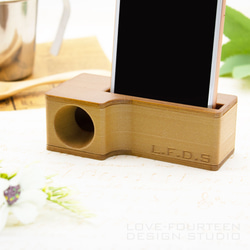 置くだけスマホスピーカー「Eco Speaker 3D」☆無電源・スマホスタンド・アウトドア☆ 1枚目の画像