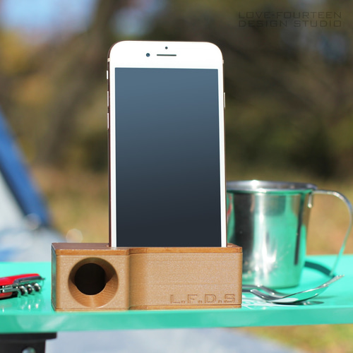 置くだけスマホスピーカー「Eco Speaker 3D」☆無電源・スマホスタンド