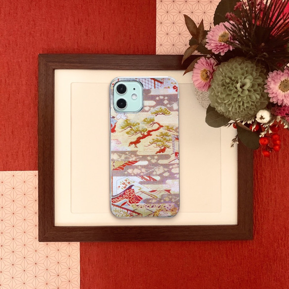 京織物 三変化iPhoneケース『京都金らん』 2枚目の画像