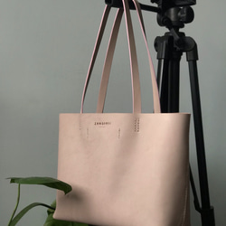 Zemoneni  手作り300g 超軽量 デザインヌードピンクサポートスペシャルパッケージトートバッグ 6枚目の画像