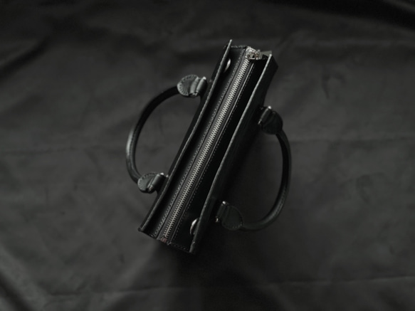 Zemoneniのブラックウェーブシリーズブリーフケースブリーフケースハンドバッグショルダーバッグ 8枚目の画像