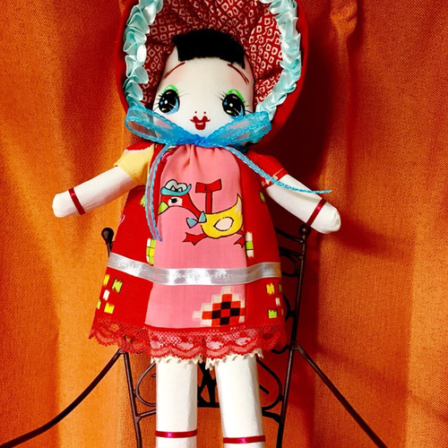 Yachi doll* 文化人形◇えみさん◇35㎝ その他人形 ママー文化堂