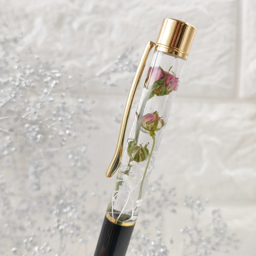 再入荷！限定＊世界最小のバラ＊ハーバリウムボールペン＊バラの花束