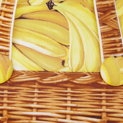 アメリカンコットン*バナナ*柄のトートバッグ 6枚目の画像
