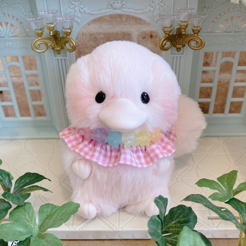 ★ハンドメイドぬいぐるみ★ こんぺいとうちゃん☆ ねこちゃん ☆ハンドメイドぬいぐるみ☆ こんぺいとうちゃん☆ カモノハシ ピンク