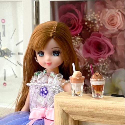 リーメント★ミニチュア★ポット★カップ麺★リカちゃんに★シルバニアに ☆チョコレートパフェ2☆ ミニチュア スイーツ シルバニア リカちゃん
