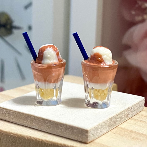 ☆チョコレートパフェ☆ ミニチュア スイーツ ドリンク レジン 樹脂