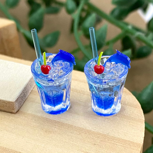 送料込み】20 ☆海のドリンク イルカ＆さくらんぼ☆ ミニチュア その他