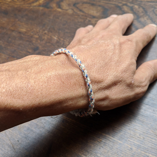 麻のミサンガ 【手首 男女兼用】 ブレスレット kAnata 通販 10481632