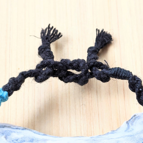 HEMP ミサンガ Bracelet 【黒ブレスレット①】 ブレスレット