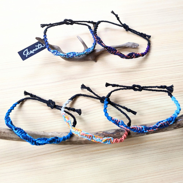 HEMP ミサンガ Anklet 【黒アンクレット①】 アンクレット
