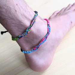 HEMP　ミサンガ　Anklet　【黒アンクレット②】 7枚目の画像