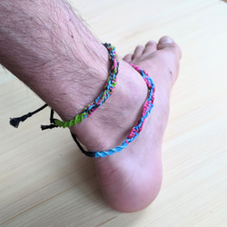 HEMP　ミサンガ　Anklet　【黒アンクレット②】 8枚目の画像