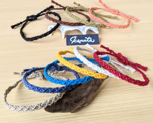 リストアクセサリー(ミサンガ) シルバー925のパーツを使ったカラフルミサンガ アクセサリー