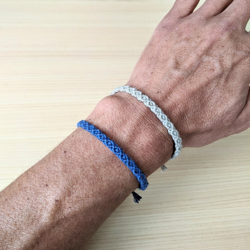 HEMP』ミサンガ ブレスレット☆全10色♪ミニマリズムな菱形デザイン