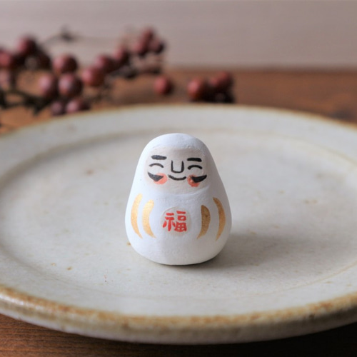 作舎窯 だるまさん 達磨 縁起物 陶器製 ミニ 置物 クラフトマン