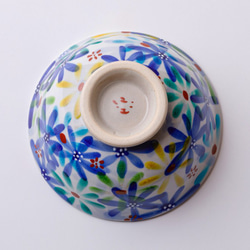 ご飯茶碗　花の宴-utage-青 4枚目の画像