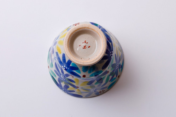 湯呑ペコ　花の宴-utage-青 4枚目の画像