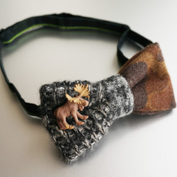2WAY BOWTIE(knit-moose) 4枚目の画像