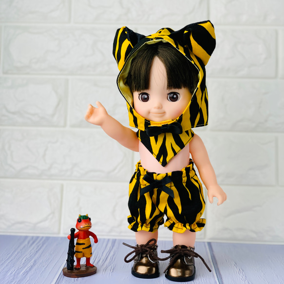 ヴィンテージ　ハンドメイドお人形 26cmドール用 40cmドール用 鬼のパンツ おもちゃ・人形 mari 通販