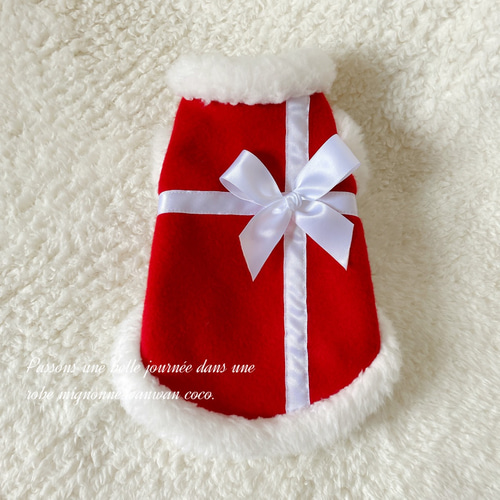 おしゃれさんワンピース ∞TuTu∞ クリスマス 犬服 ハンドメイド