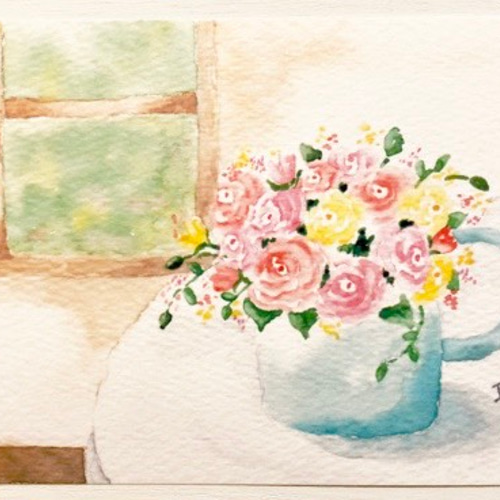 バラの水彩画 Watercolor demonstration | Roses 水彩画〜薔薇 - YouTube