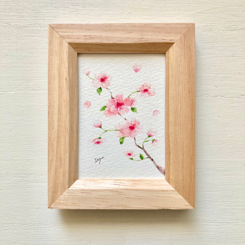油絵 コスモスの花 花束 額縁