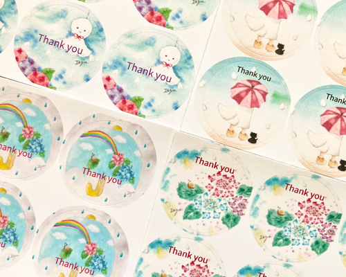 【丸＃42】ツヤありショップシール★サンキューシールアクセサリー台紙の梱包お供に 丸＃42】ツヤありショップシール☆サンキューシールアクセサリー台紙の