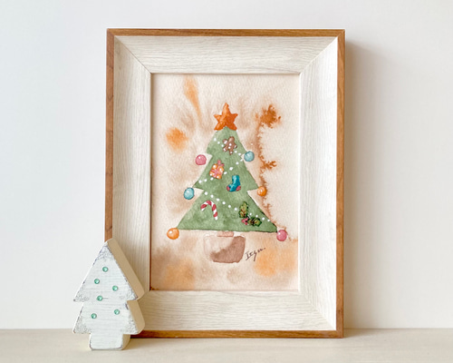 水彩画「クリスマス人形」 0_40f37885e4af88058d06cb1a4557