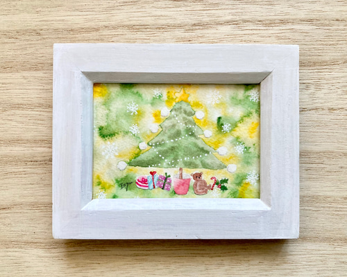 水彩画》クリスマスツリー - くちゅりえーるKIMIKOの水彩画