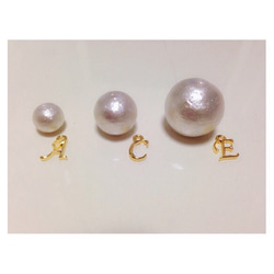 Initial Cotton pearl...12mm《pierce》 2枚目の画像