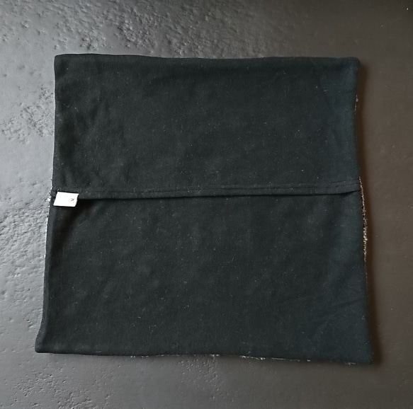 《手織り》平織りクッションカバー/40×40 4枚目の画像