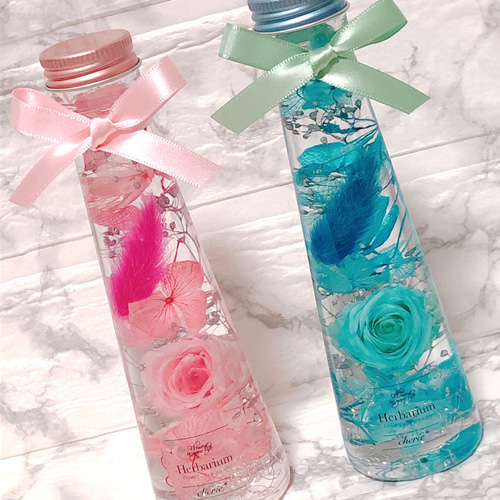 送料無料♡ハーバリウム＊wedding 2本セット ハーバリウム・植物標本 