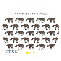 【名入れ】珪藻土コースター3枚セット・動物パターン（9種から選べる）　送料無料 6枚目の画像