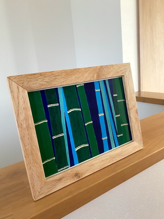 竹林 / 額入り絵画 アートインテリア 絵画 藤梅竹舎 通販 11269468