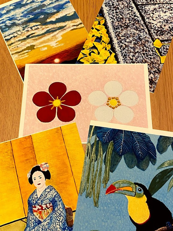 アートポストカード　季節の日本画シリーズ　５枚セット　　　　　 2枚目の画像