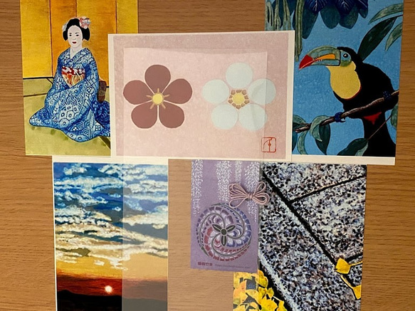 アートポストカード　季節の日本画シリーズ　５枚セット　　　　　 3枚目の画像