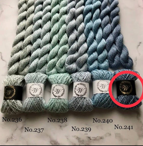 手染め刺し子糸【ラメ糸】No.241 糸・ミシン糸 White☆Clover 通販  