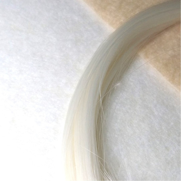 毛材（白色）【CraftWig-手作りウィッグ-】 2枚目の画像
