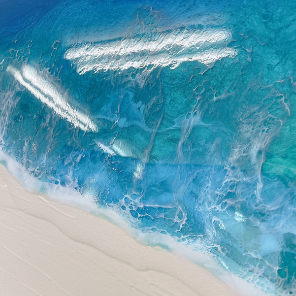 エポキシレジン 海アート パネル B3サイズ 2枚目の画像