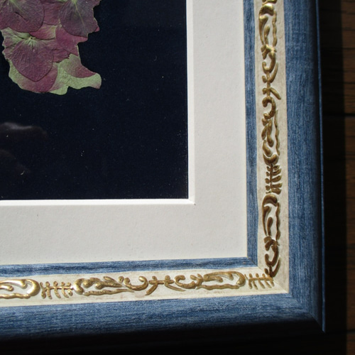 3匹のゴールデンレトリバーに心が和む《押し花アート額》＃押し花