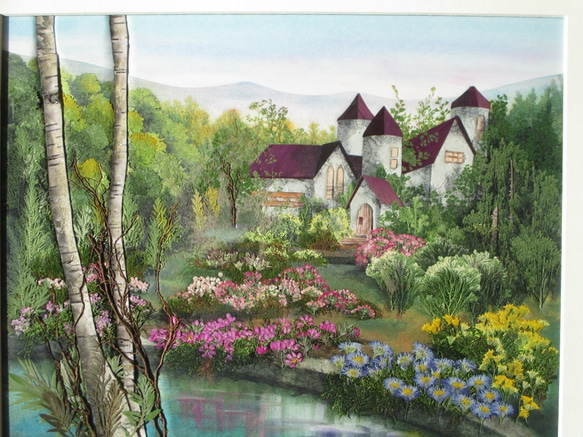 押し花 押し花額 押し花アート バレンタイン ホワイトデー 横型