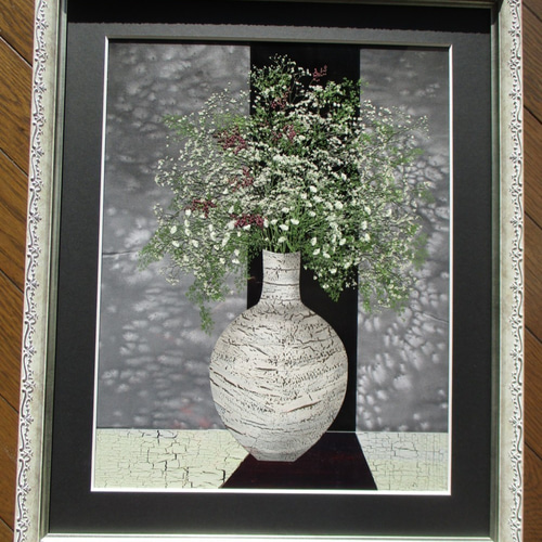 上品で風格のある《押し花アート額》インテリア・モダン・清楚