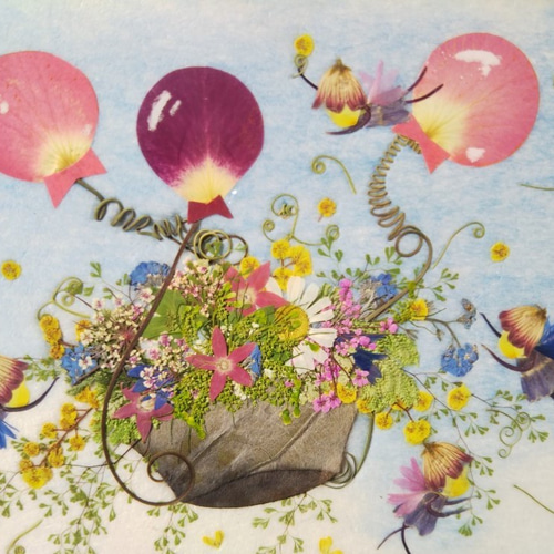 額付き押し花アート c5d40d3483b79b56aa03d427513088