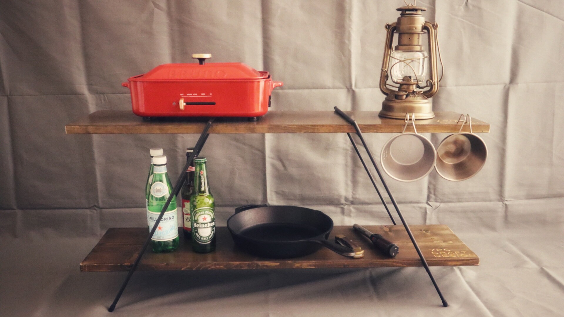 当ショップ一番人気【数量限定】厳選した天然木を使用したiron shelf