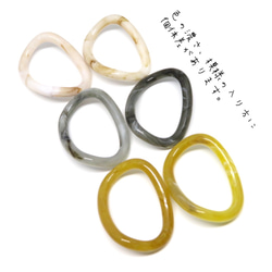 6pcs) Earth color twist hoop 3枚目の画像