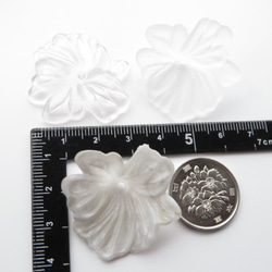 6pcs)gray marble flower beads 5枚目の画像