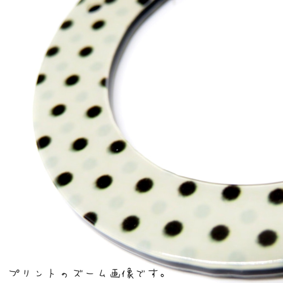 ○4pcs)Dot round hoop charm 3枚目の画像