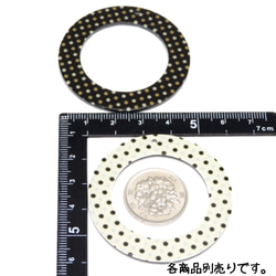 ○4pcs)Dot round hoop charm 4枚目の画像